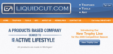 liquidcut web design project